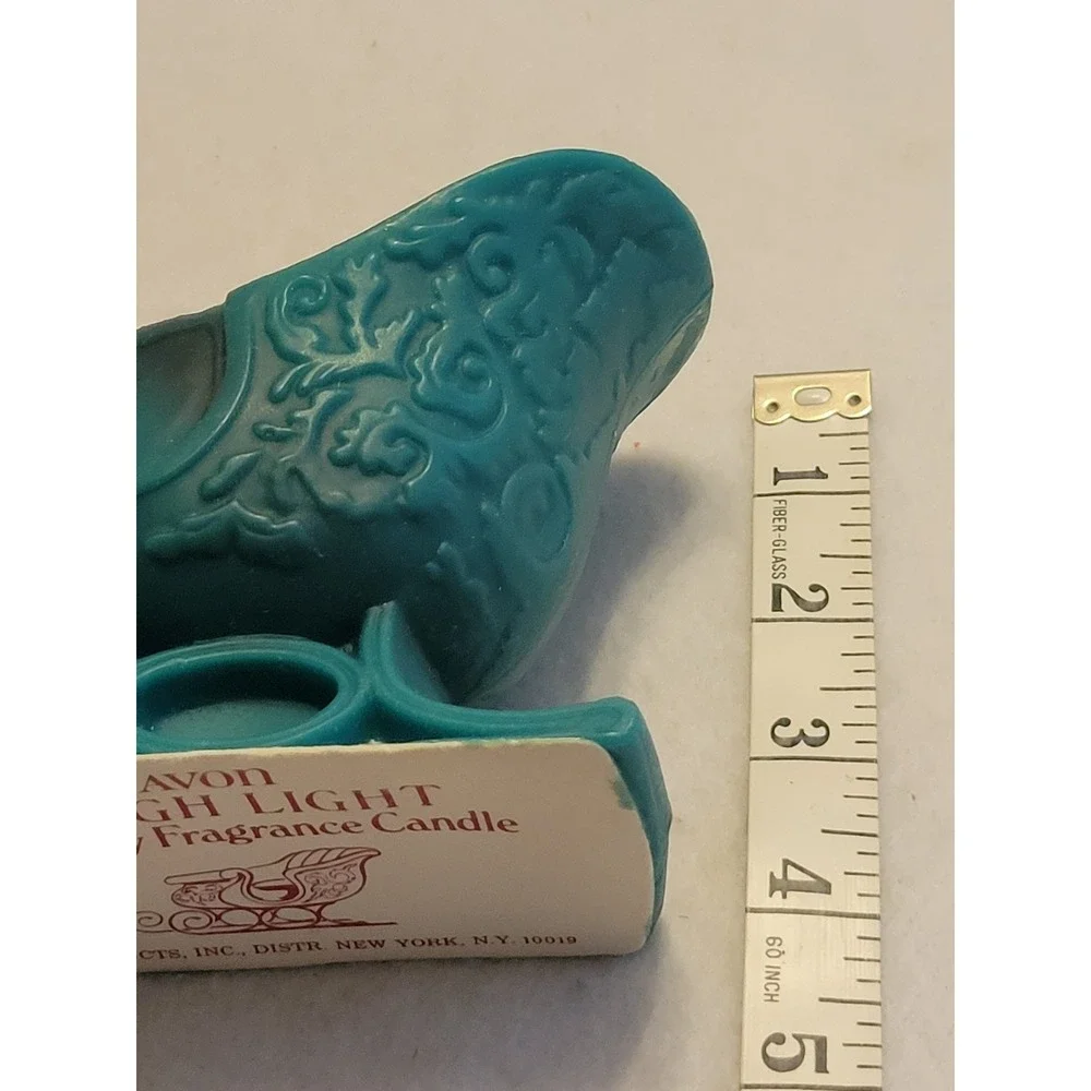 VTG Avon Sleigh Bayberry Candle 1970s Collectible Wax Christmas Display w/ Box